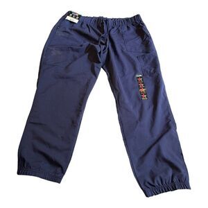 Scrub Star NWT Pants Womens 2XL Blue Slim Ankle Nursing Uniform Stretch NEW